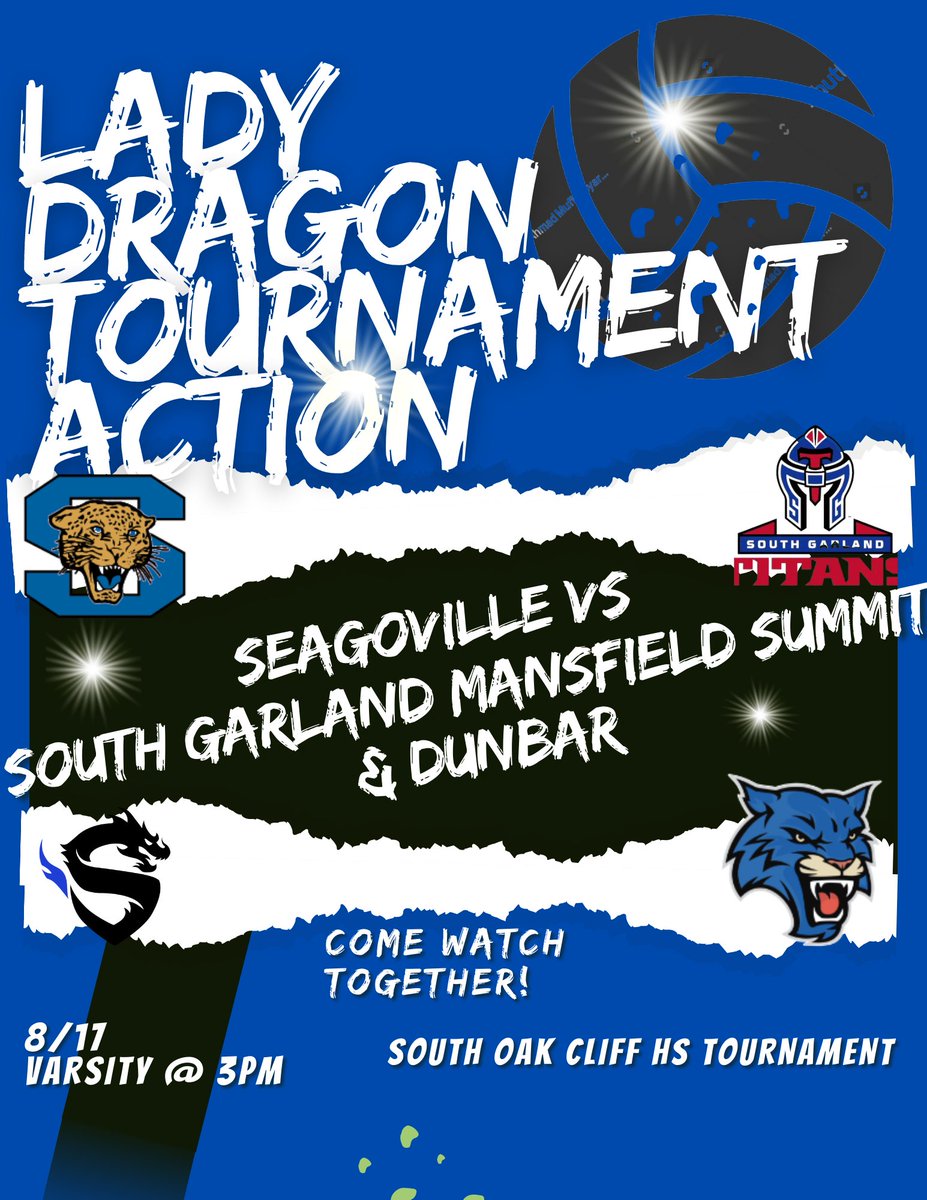 SHS_LDVB's tweet image. Come catch the lady dragons in the SOC tournament TODAY! We will take on South Garland at 3 Mansfield Summit at 4 and Dunbar at 7. #LDVB #ITWIT