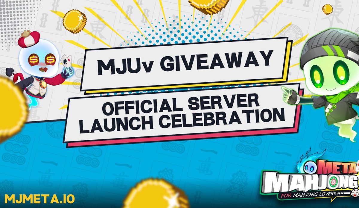 Mahjong Meta MJUV Airdrop

💰40MJUV for each winner
🎁5 winners

Entry
-Follow <a href="/0xMJM/">Mahjong Meta</a> <a href="/GAEALABS/">GAEALABS</a>
-Like+Rt
-Join DC 
-Registering a game account
-Connect your wallet 

#NFT #麻雀 #日麻 #mjuv #USDT