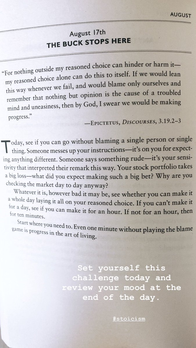 Set yourself this challenge today and see how you feel at the end of the day. #stoicism