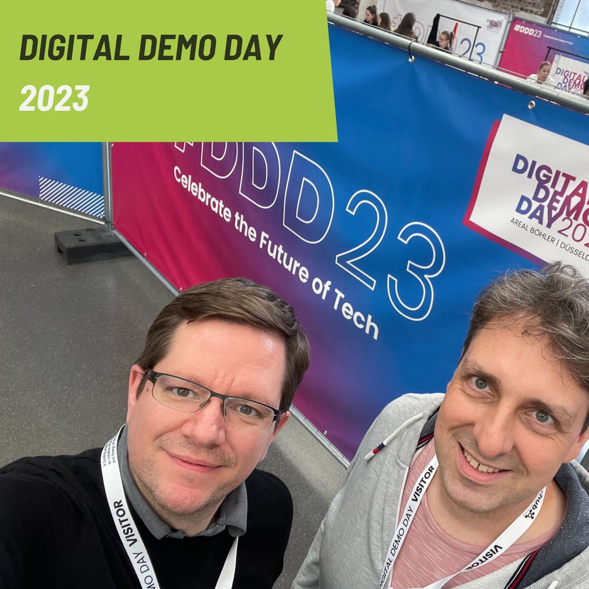 wegatech's tweet image. Heute sind unser CTO Philipp Wüllner und Marc Bungart (Leiter Web Development) auf dem Digital Demo Day in Düsseldorf. Hier stellen mehr als 250 Start-Ups und über 60 Speaker*innen innovative Ideen und die neuesten Tech-Trends vor. #digitaldemoday #wegatech #startup #it #tech