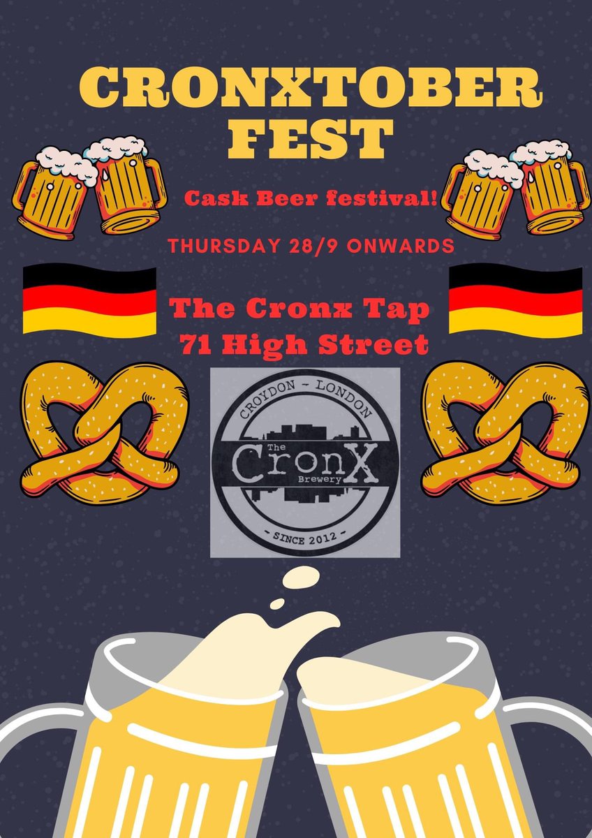 Plans are afoot here at The Cronx Tap. 👀👀👀🍻🇩🇪 #caskbeer #octoberfest #cronxtoberfest #croydon #CraftBeer