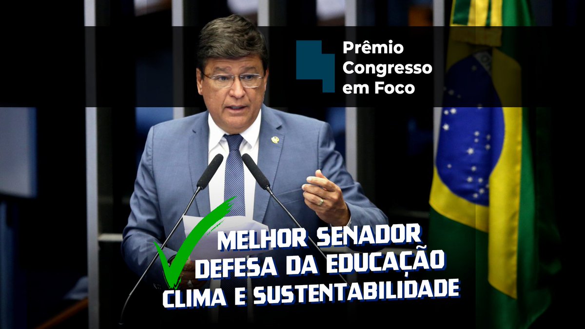 Participo do Prêmio Congresso em Foco em três categorias. Melhor Senador, Defesa da Educação, Clima e Sustentabilidade. O carinho dos mineiros e o reconhecimento do mandato indicam que estamos no caminho certo. Votação pelo site até 31/08 youtube.com/shorts/AyiwWxE…