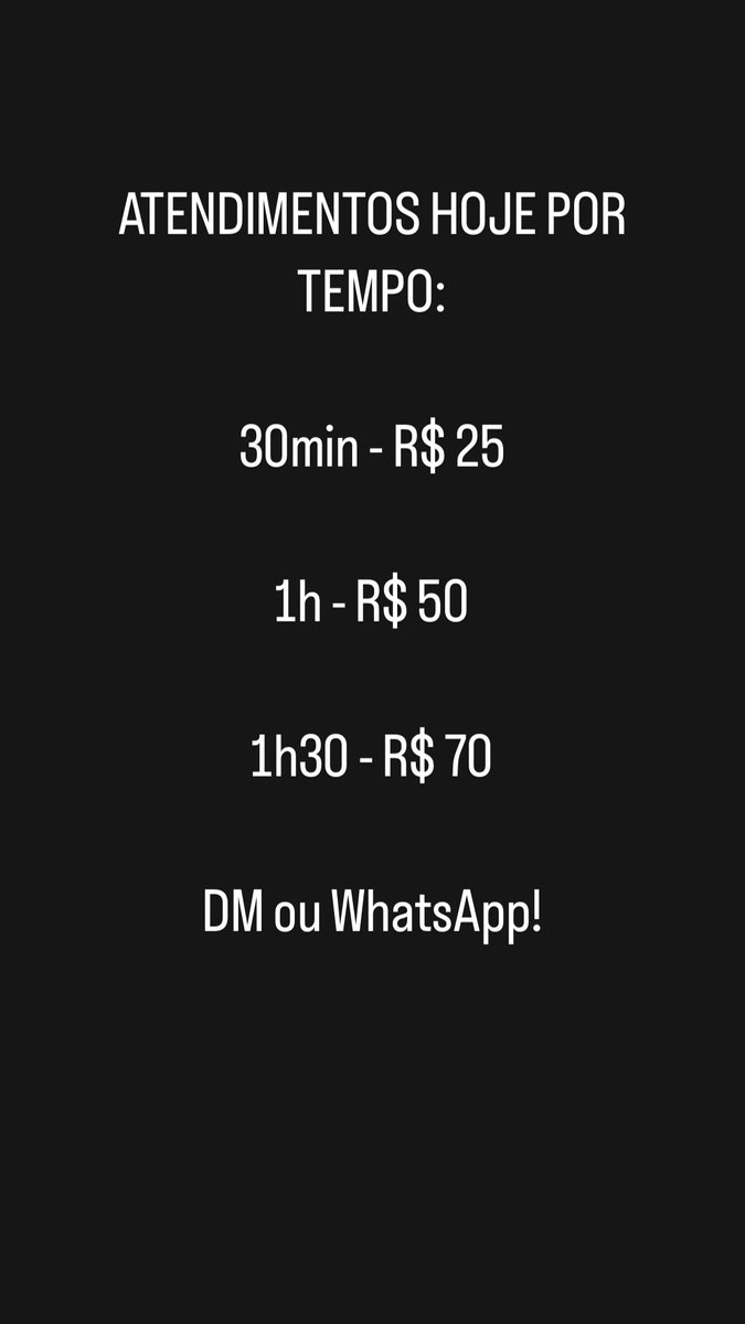 SÓ HOJE!!!
Valores promocionais nas consultas por TEMPO.