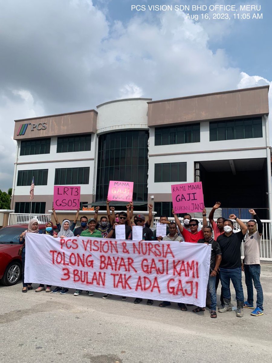 zainul_hazwan's tweet photo. @myLRT3 @anthonyloke @jppm_mohr @MOTMalaysia @anwaribrahim 
Majikan tidak tunaikan janji untuk buat bayaran gaji tertunggak. Pekerja hidup terdesak #MalaysiaMADANI #JTK #prasarana https://t.co/Mb3BtvHOs1