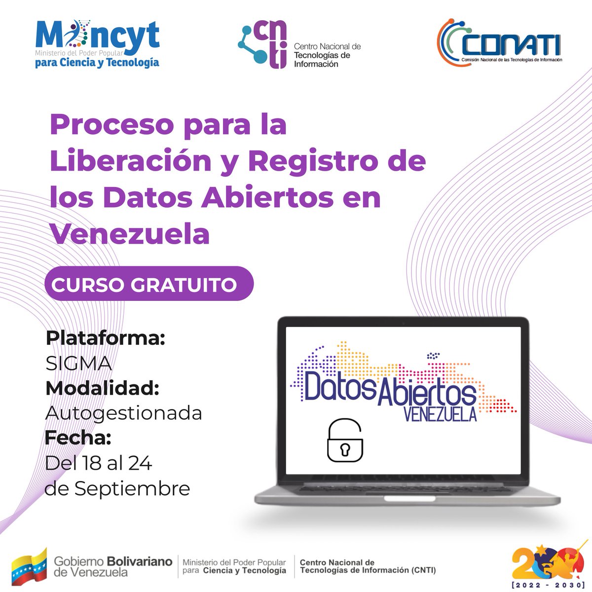 CNTI_VE's tweet photo. Regístrate en los cursos gratuitos del mes de septiembre.

Ingresa a:

https://t.co/0ZoXAFQfaV

Selecciona los cursos de tu preferencia y llena el formulario de inscripción, tienes oportunidad hasta el jueves 31 de agosto

¿Qué esperas?

¡Participa! https://t.co/ONpw0GomGG