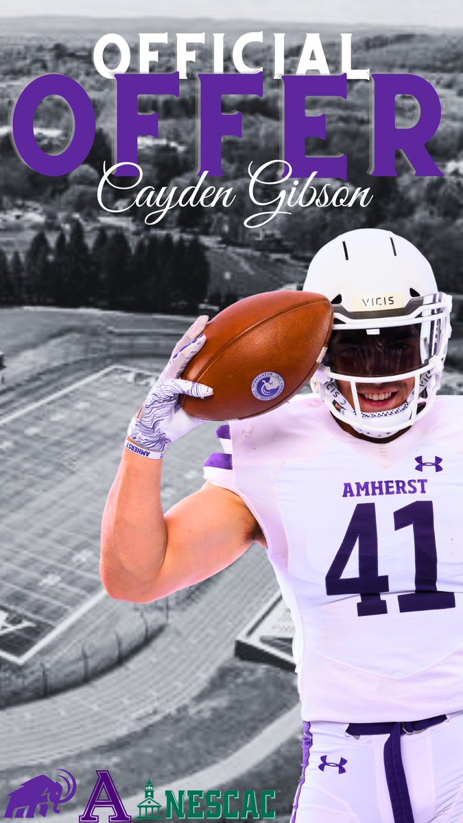 After a great conversation with @CoachHudAmherst I am blessed to receive an offer to @AmherstCollFB! #AGTG @CoachBlueford @ACPFootball17 @VaughtCoach @JUSTCHILLY @CodyTCameron @azc_obert @ctownrivals