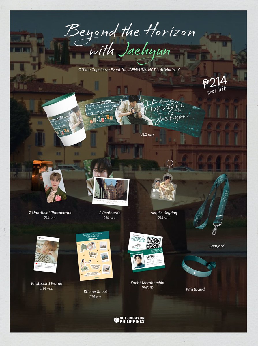 NCTJAEHYUNPH's tweet photo. 𝐁𝐞𝐲𝐨𝐧𝐝 𝐭𝐡𝐞 𝐇𝐨𝐫𝐢𝐳𝐨𝐧 𝐰𝐢𝐭𝐡 𝐉𝐀𝐄𝐇𝐘𝐔𝐍
— Offline Cupsleeve Event for JAEHYUN’s solo song, Horizon

[DESIGN REVEAL] Kit Inclusions

📍Juice Cubi, UE Recto
🗓️ August 27, 2023

Registration Form: https://t.co/9WHzTE1rZC
DOP: PAYO

#BeyondTheHorizon #JAEHYUN #재현 https://t.co/dZntOcETyz