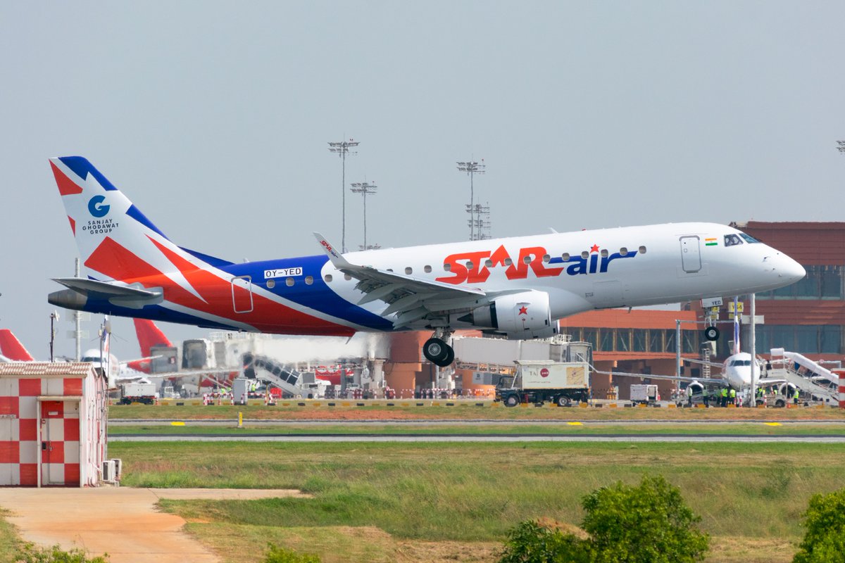 Adding Wings to Dreams! ✨ Watch as our third E175 aircraft touches down, symbolizing our ongoing journey of connecting Real India 

#OfficialStarAir #WeCare #ConnectingReallndia #FlyWithStarAir #SGGRising #IndianAviation #S5Constellation #FlyS5 #FlySmartWithS5 #E175 #Embraer