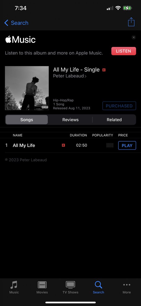 Shoutout to my guy <a href="/PeterLabeaud/">Peter Labeaud</a> go check out his newest single All My Life out now on all platforms!! 🔥🔥🔥