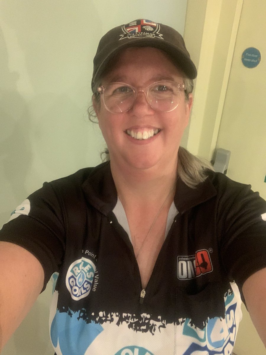 It’s been a <a href="/Roles4Goals/">Roles4Goals</a> kinda day! Here’s <a href="/NicolaDiligence/">Nicola Coppen, TechIOSH, MInstLM</a> with the #England <a href="/BddaWdf/">British Disability Darts WDF</a> <a href="/WorldParaDarts/">Sarah Smale</a> #R4G shirt! Supporting <a href="/kevinstringer10/">kevin stringer</a>! #darts #findoutmore #DM