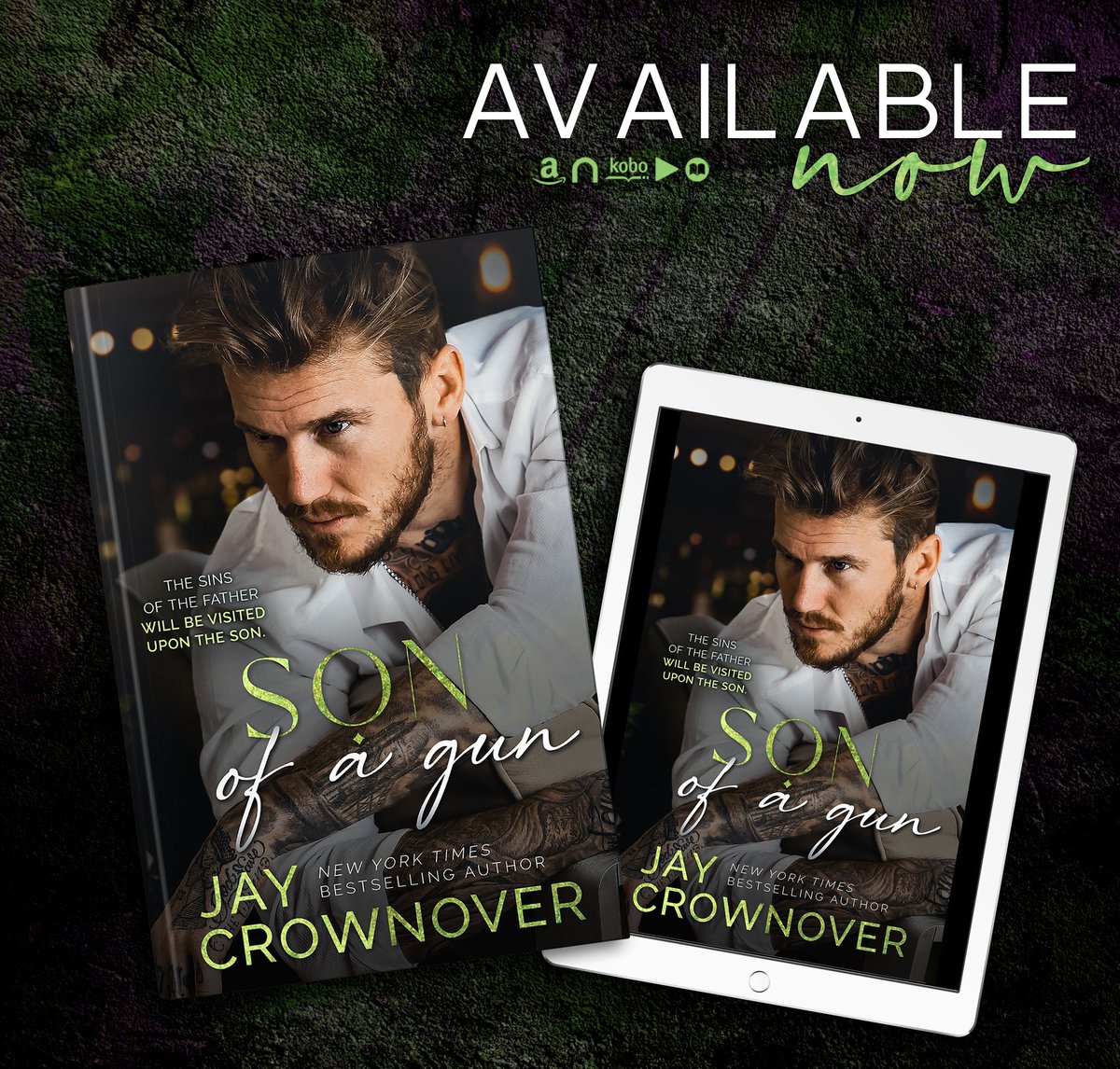 𝐒𝐨𝐧 𝐨𝐟 𝐚 𝐆𝐮𝐧 by NY Times & USA Today bestselling author Jay Crownover is LIVE!! Universal 💚

Link: books2read.com/SOG-JC

#NowAvailable #SonOfAGun #JayCrownover #ForeverMarked
#MarkedMenThePointCrossover #wordsmithpublicity