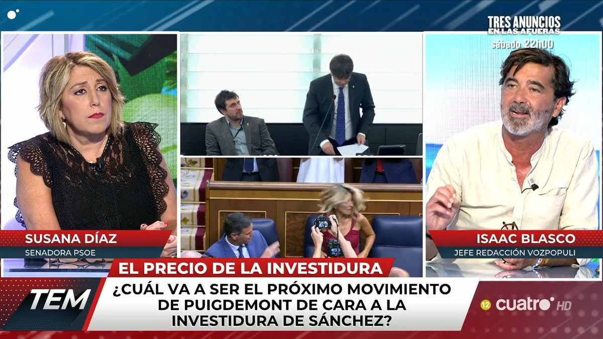 📺 A esta hora <a href="/iblascor/">Isaac Blasco</a>, jefe de redacción de <a href="/voz_populi/">Vozpópuli</a>, comentando la actualidad del día en <a href="/todoesmentiratv/">Todo Es Mentira</a> 

Más información en: vozpopuli.com