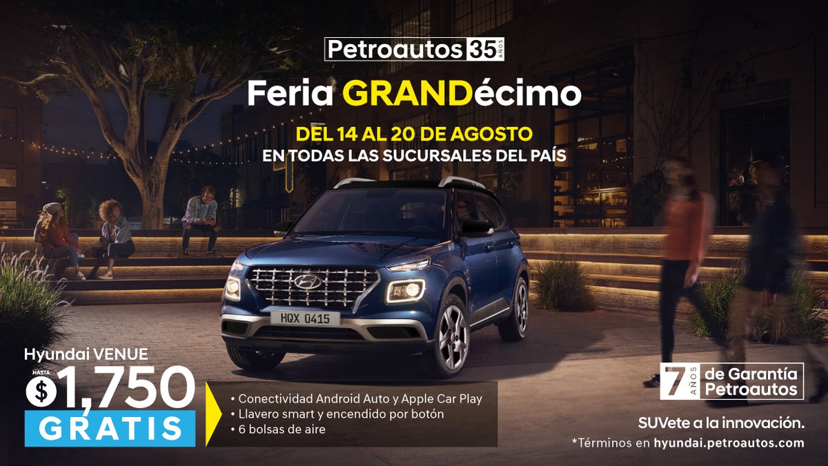 Un gran cambio para tu bolsillo te espera
en la Feria GRANDécimo.🤑🚘

Ven a nuestras sucursales #Petroautos del 14 al 20 de
agosto y aprovecha la gran promo con B/.1,750 de
bono para que puedas aplicarlo como quieras.😎

#SUVete a la innovación.