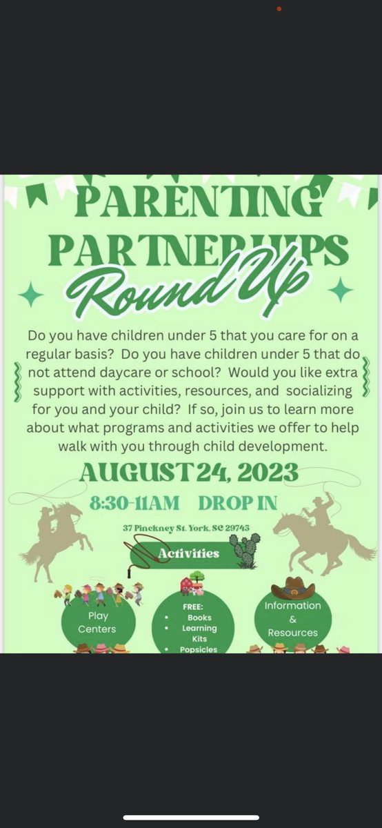 Mark your calendars!  We are Rounding Up families with young children. 

Thanks to help from <a href="/York1FDJ/">York1FDJ</a> we will have live animals for families to pet from FFA as well as Early Childhood students helping with children’s activities! 
#YSD1LegacyBuilders