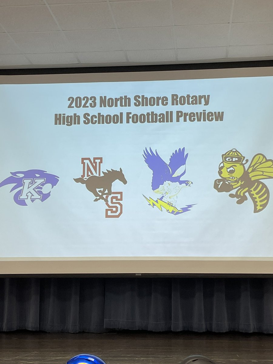 ChannelviewISD's tweet photo. Happening now: @ChannelviewHS Coach Hurts is speaking to the North Channel Rotary about the school’s football program. #WeAreChannelview https://t.co/WqVaFxRxef