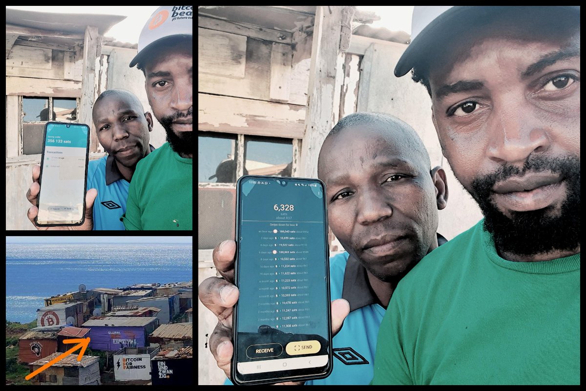 Bitcoin Ekasi (@bitcoinekasi) on Twitter photo Ok, this is super cool! You gotto love it when people save in #Bitcoin!
Sizwe is the owner of the <a href="/GlobalBTCFest/">Global Bitcoin Fest</a> shack that we painted in January. Like all the other painted shack owners he receives R60 (~$3.50) in sats/week.
x.com/GlobalBTCFest/…
This is a way to get small Ok, this is super cool! You gotto love it when people save in #Bitcoin!
Sizwe is the owner of the <a href="/GlobalBTCFest/">Global Bitcoin Fest</a> shack that we painted in January. Like all the other painted shack owners he receives R60 (~$3.50) in sats/week.
x.com/GlobalBTCFest/…
This is a way to get small