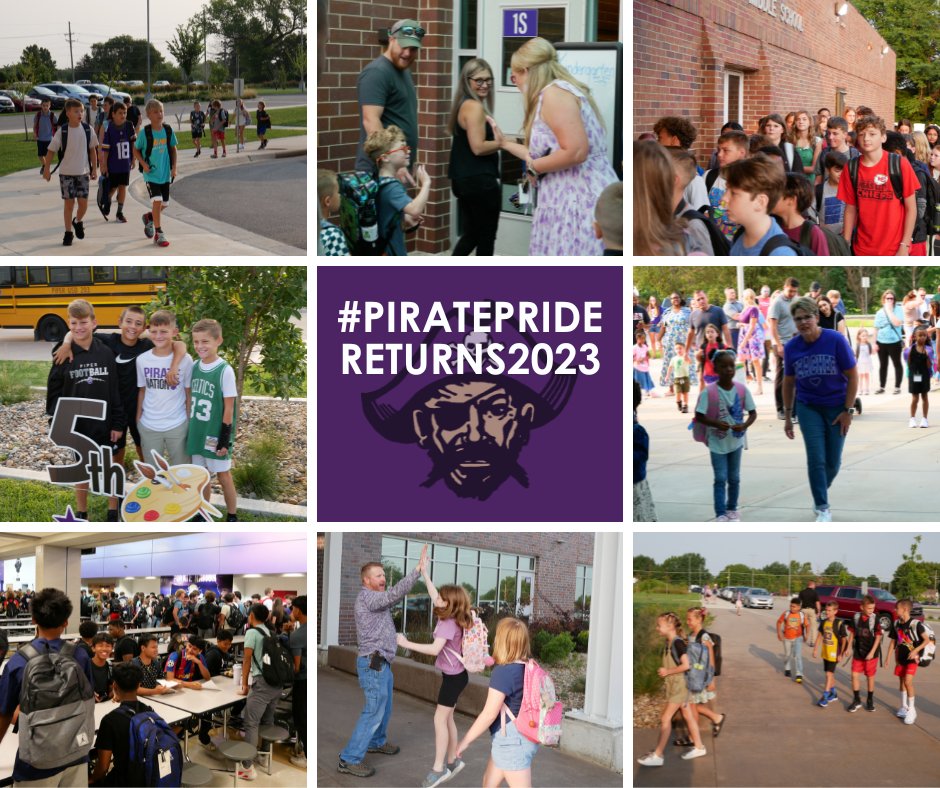 Happy First Day #PirateNation! Share your 1st day pictures with us - #PiratePrideReturns2023 🏴‍☠️💜📸 @PiperDrDain @JNguyenPiper @PiperPirates @PiperElementary @pmspirates @PiperCreek