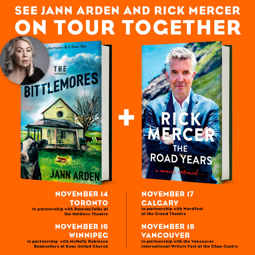 This November I’m hitting the road with Jann Arden. Come say hello in Toronto, Calgary, Winnipeg and Vancouver. Too much fun will be had. My new book and Jann’s new novel are included with the price of admission! Info here candr.link/rickmercer