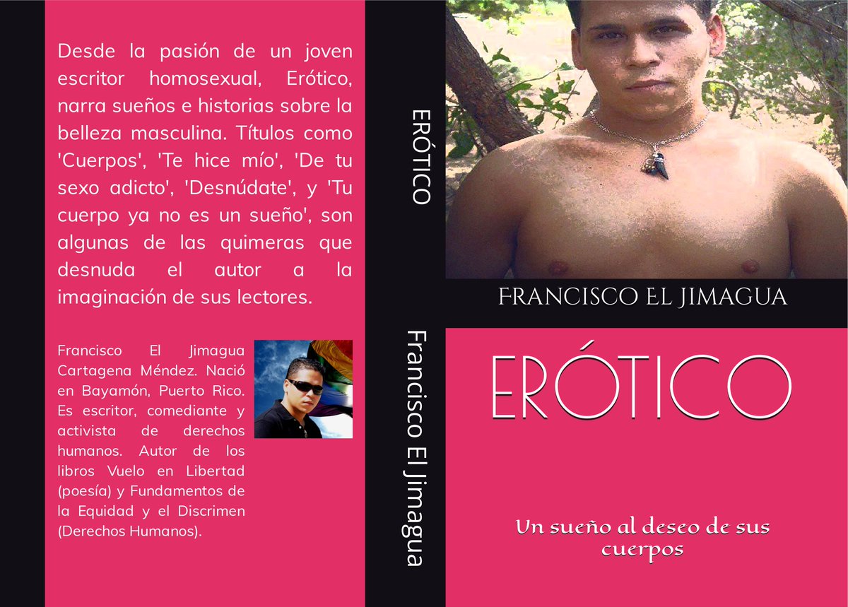 jimaguapr's tweet photo. Pronto a la venta mi libro 'Erótico - Un Sueño al Deseo de sus Cuerpos' de poesías y relatos eróticos. #jimaguapr | #libros | #librogay https://t.co/2CPJdx3Xo8