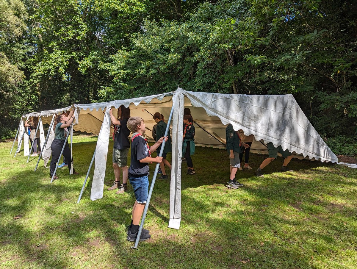 31stBathScouts's tweet photo. Scout summer camp started yesterday which scout travelling to @RhyddC and setting up their tents and the site #summercamp #scouts #teamworkmakesthedreamwork #homefortheweek https://t.co/nmM2bxC0vT