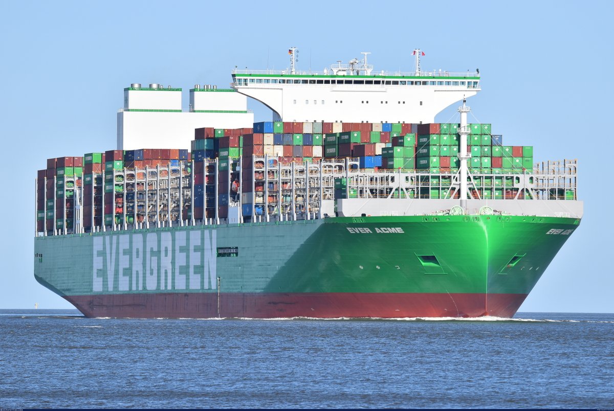 ShipSpottingCom's tweet photo. Ever Acme seen entering Cuxhaven River Elbe to Hamburg 🛳️
📸: Seamenflo - https://t.co/CMhoaItiRW
Upload your photos to https://t.co/CMhoaItiRW today! ⛴️
#EverAcme #Ship #ShipSpotting https://t.co/Js5n0ZYEcC