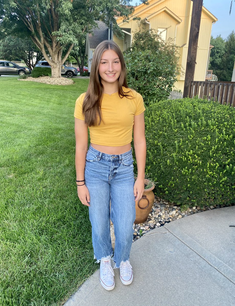 @nora_turney2026 1st day of sophomore year! Go get’em! Work hard, play hard, HAVE FUN! #piratepridereturns2023 #pipercheer #pipertrack #piperpowerlifting #pipergolf #pipertrapteam