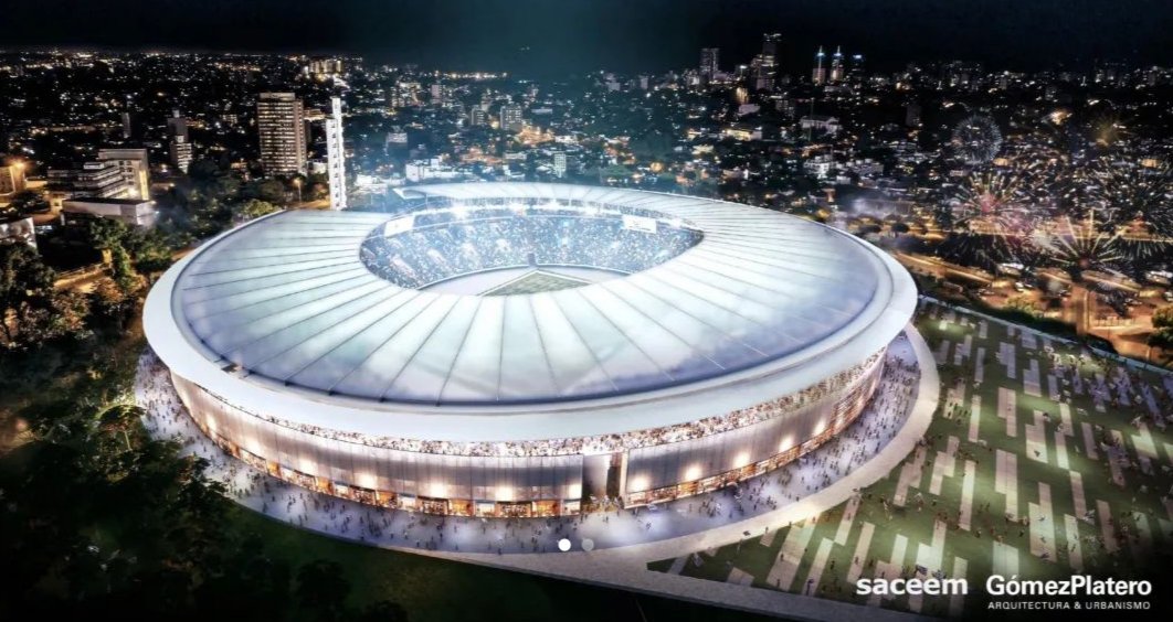 SebasGiovanelli's tweet photo. Tremendo el Centenario planeado por #Saceem y #GomezPlatero para el #Mundial2030 presentado hoy en desayunos @BUSQUEDAonline. ¿Qué dicen? https://t.co/D5nDzRoYFA