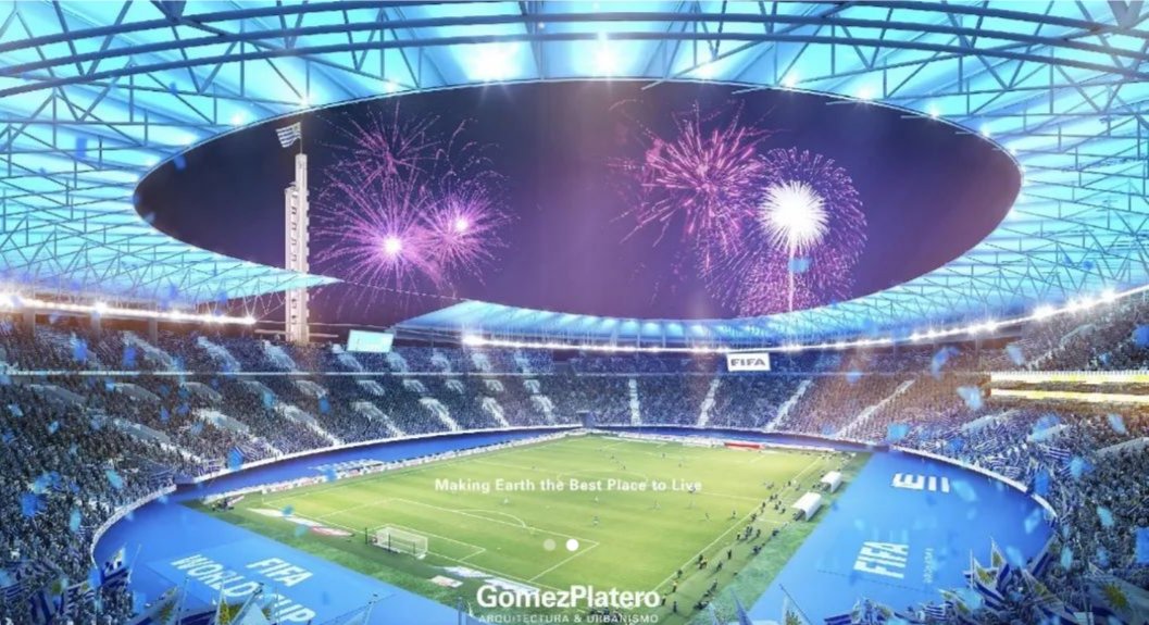 SebasGiovanelli's tweet photo. Tremendo el Centenario planeado por #Saceem y #GomezPlatero para el #Mundial2030 presentado hoy en desayunos @BUSQUEDAonline. ¿Qué dicen? https://t.co/D5nDzRoYFA