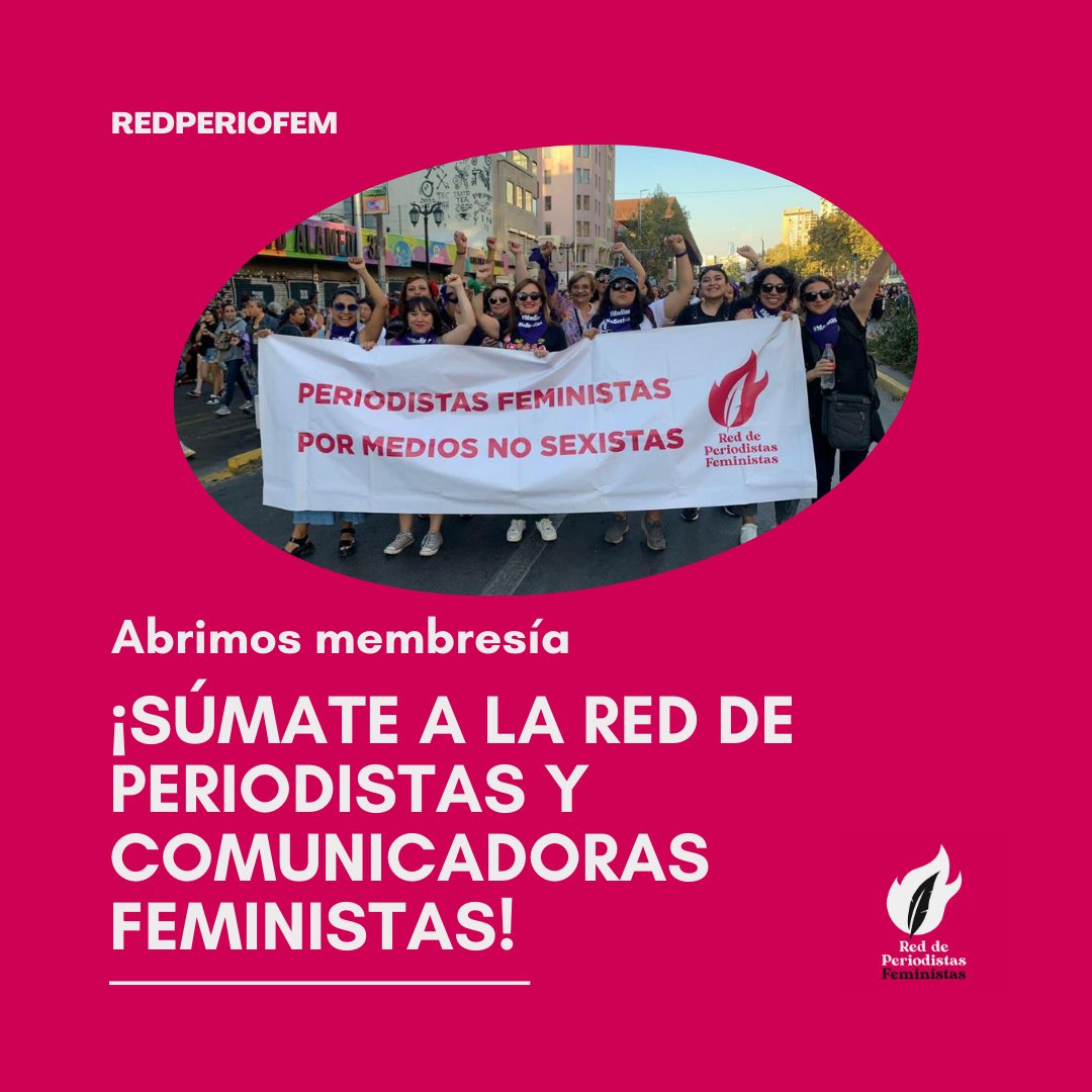 redperiofem's tweet photo. 😍¡Abrimos nuestra membresía!
Si eres periodista, comunicadora y estudiante de los últimos años de carreras de periodismo y publicidad tienes tiempo, energía y ganas de trabajar por un periodismo feminista, ¡súmate a la @redperiofem! 
✍🏽Inscríbete en https://t.co/VvJ7xH3Iu2 ❤ https://t.co/d1pPLxL2R4
