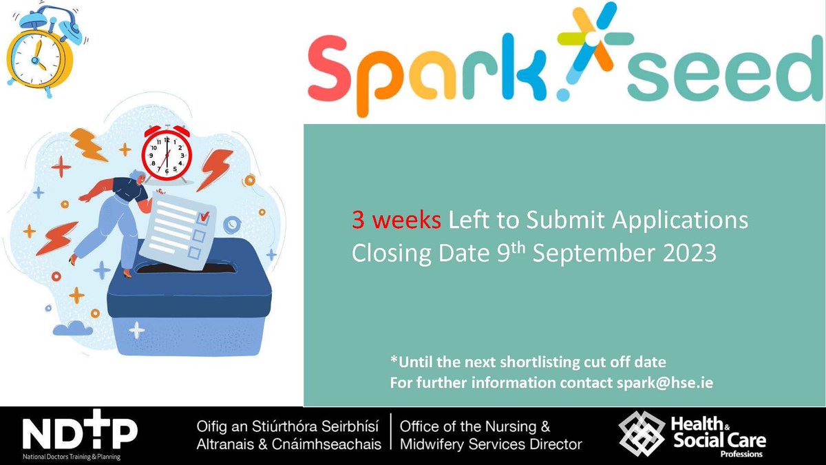 ProgrammeSpark's tweet photo. SPARK SEED 🌱
 
🌱Have you a problem or challenge that needs an innovative solution in your clinical area? 
🌱Do you need guidance to explore solutions?
🌱Do you need funding or support to get an idea/ project off the ground? 

Then Apply to Autumn Spark Seed  SPARK SEED 🌱🌱 https://t.co/4n2OqMJH42