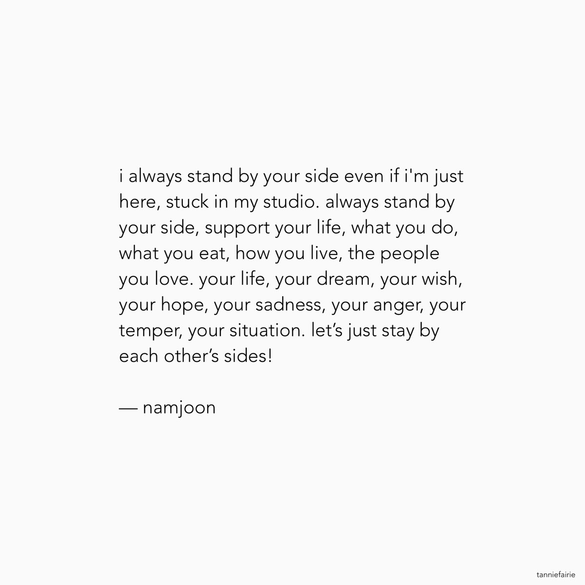 comforting things bts said (@tanniefairie) on Twitter photo 