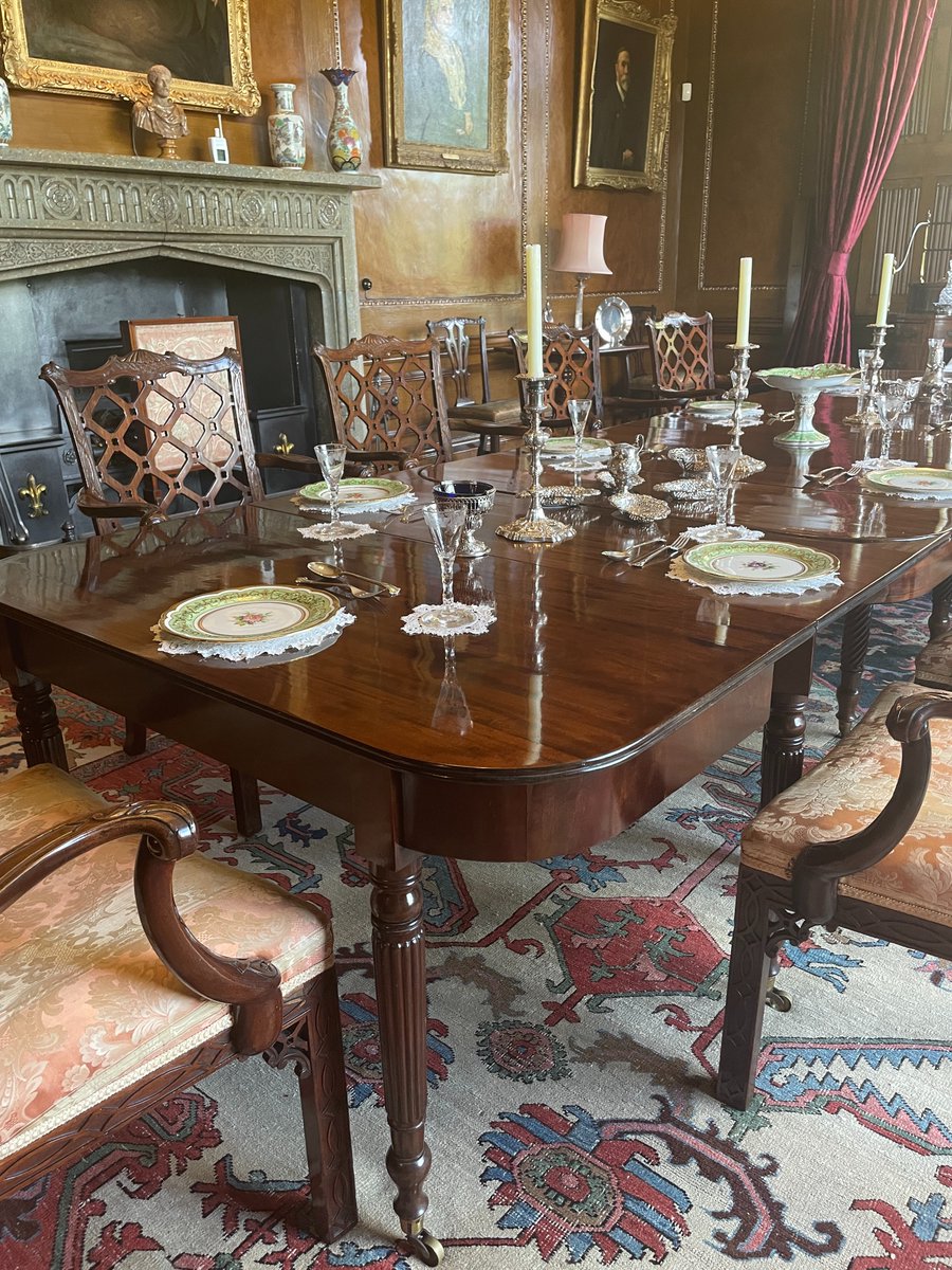 The Dining Room is the first room you visit on a tour of Godinton House and sets the perfect tone for the tour. The stunning room was completely rebuilt by John Toke in the mid-1700s with a new, high ceiling. 🎟️ The house is open Fridays and Saturdays for tours.