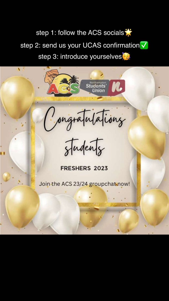 find the ACS social media accounts here 👉🏾linktr.ee/northamptonacs