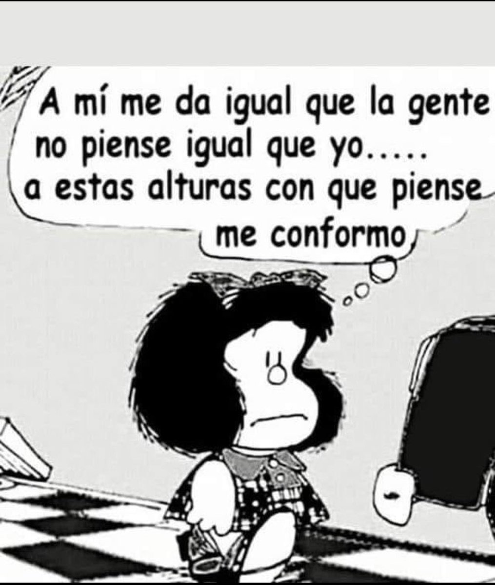 ElGeorgeHarris's tweet photo. Mafalda siempre vigente. https://t.co/eVt5HL5pRE