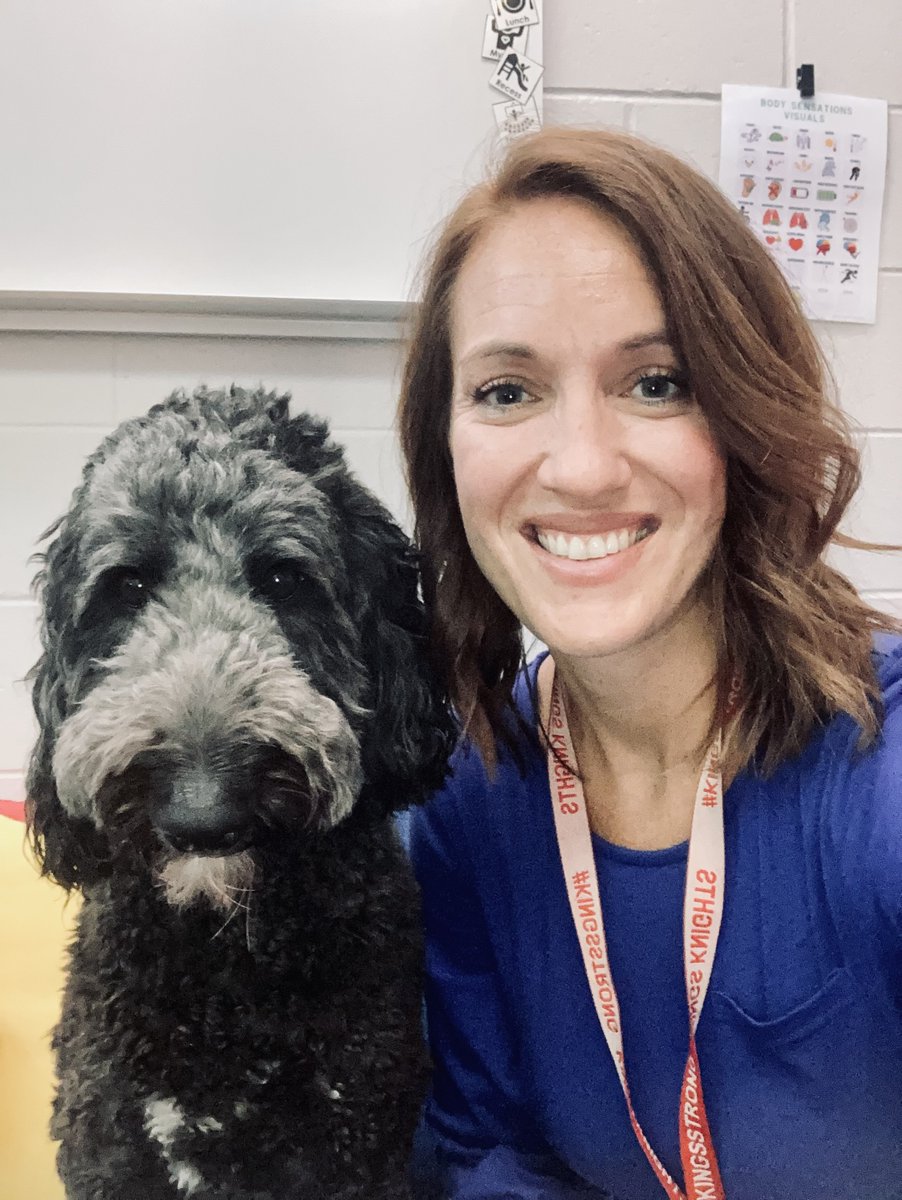 The day we've been waiting for! So wonderful to welcome our A-L students back into the building today. We missed them! Here is to year 11 for me and year 3 for my favorite furry sidekick!