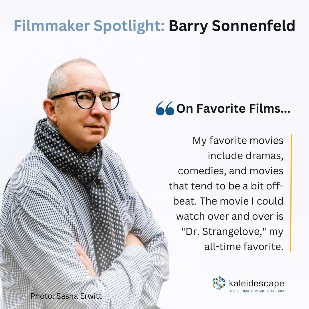 KaleidescapeInc's tweet photo. More from this month's Filmmaker Spotlight with Barry Sonnenfeld. This week we're highlighting Barry's Favorite Films on the Kaleidescape movie store, available for download for anyone who owns a Kaleidescape system.
https://t.co/UJPHUrxGcg
#filmmakermode #hollywood #kaleidescape https://t.co/Y1fc1WsF2P