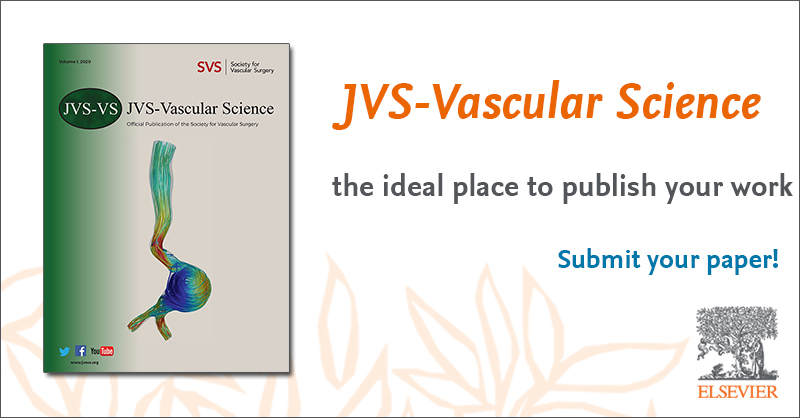 Publish your article in JVS-Vascular Science @JVS_VascSci - a premier Gold Open Access journal by the Society for Vascular Surgery @VascularSVS: spkl.io/60114YzJU #surgery #vascsurg #OpenAccess