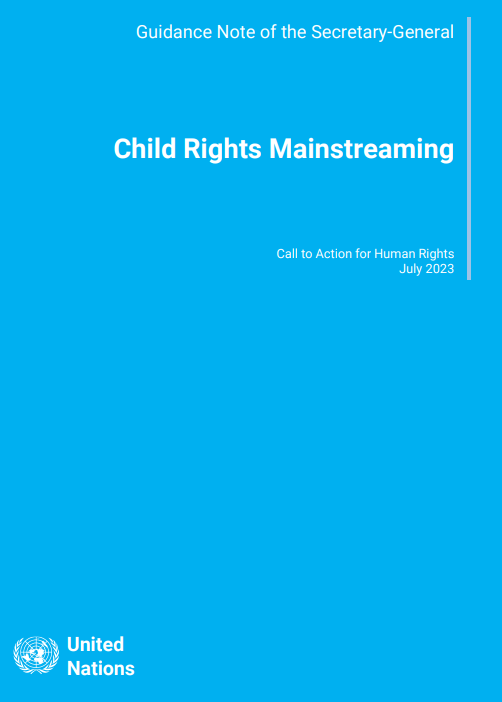 SC_UNGeneva's tweet photo. 📢The @UN SG Guidance Note on #ChildRights mainstreaming has been released!🎉
It was developed through an inter-agency process led by @UNHumanRights @UNICEF @UN_EndViolence @childreninwar, with CSO & #children’s inputs
Check it out👉https://t.co/RlSYuwQBQm
#CRmainstreaming https://t.co/mxCrxp6QOQ