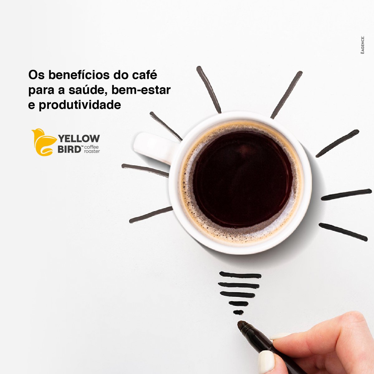 Yellowbirdcoffe's tweet photo. O café, além de delicioso e estimulante, traz uma série de benefícios para a saúde: ajuda a prevenir doenças e melhora o bem-estar.

E você, já tomou o seu cafezinho hoje? https://t.co/0askQ0Hu2h