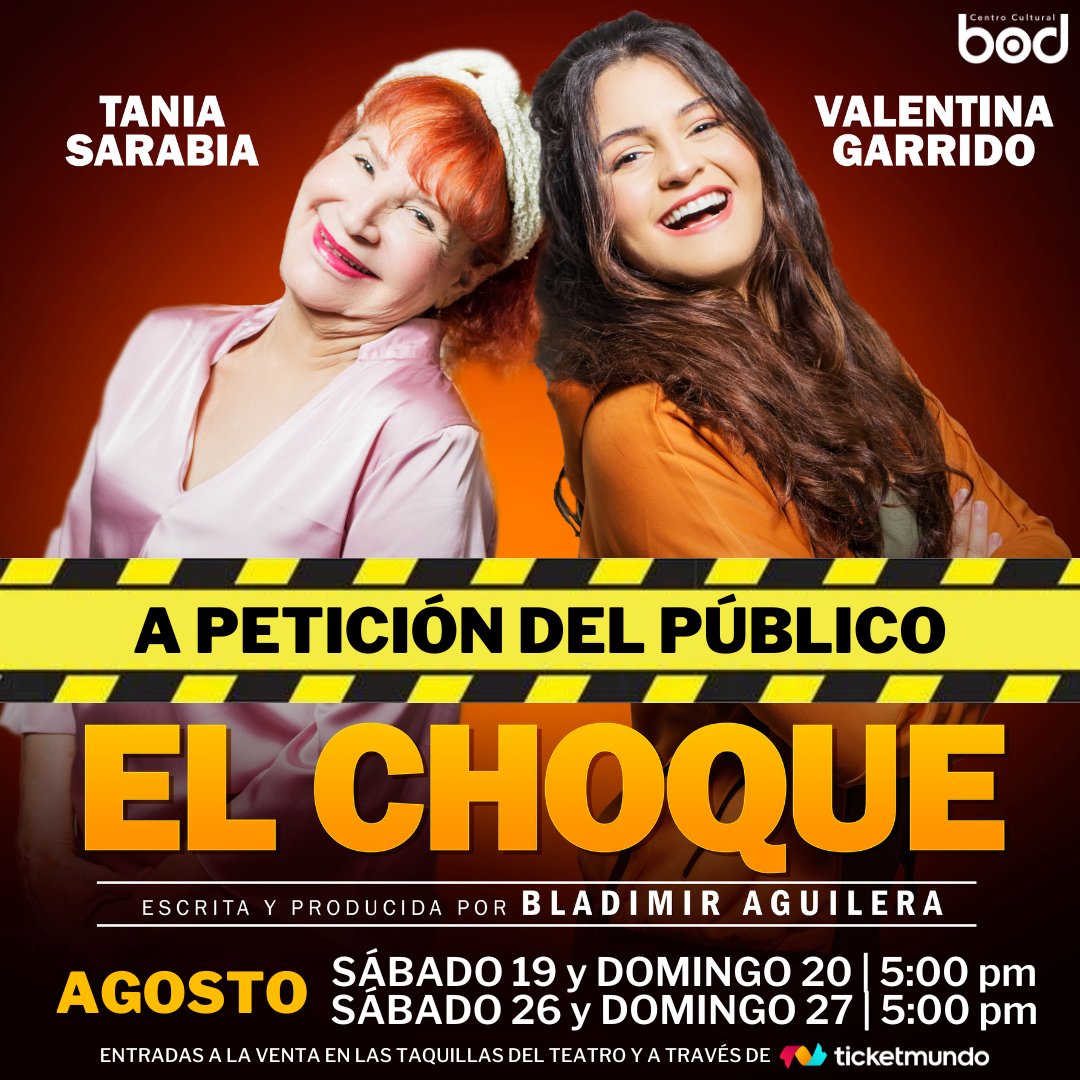 cculturalam's tweet photo. #ElChoque... Este fin de semana regresa una comedia dramática que contrasta las frustraciones y realidades de dos generaciones de mujeres. Ven a reir en esta cita teatral.
Funciones: viernes, sábado y domingo a las 5:00 p.m. https://t.co/32Lu5m84dS https://t.co/WHFBYgpFnF