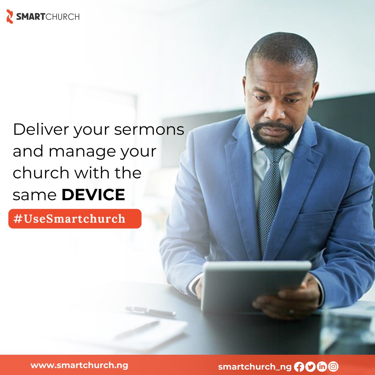 SmartChurch_ng's tweet photo. Using a smart device to dish out sermons was the beginning. Don’t give sermons digitally and return to manual document labour to manage your church account, records and reports. 

Give your sermons and manage your church from the same Device. Use SmartChurch.
.
.
.
#smartchurch https://t.co/ojBodnyNVr