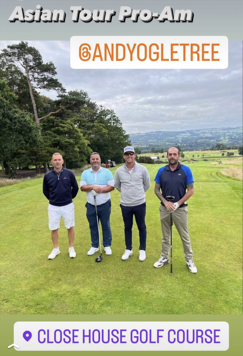 johnnystrak's tweet photo. Had a Fantastic day yesterday playing in the Asian Tour Pro-Am @CloseHouseGolf  with Pro Andy Ogletree, Thank you for the Invite @TitleistEurope am very grateful 🏌️‍♂️⛳️ https://t.co/U8IUC2D39G