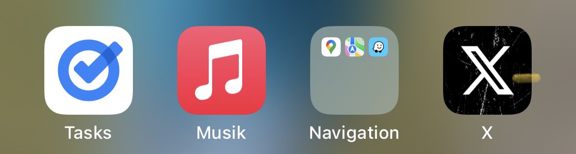 zerfällt jetzt das x-logo?