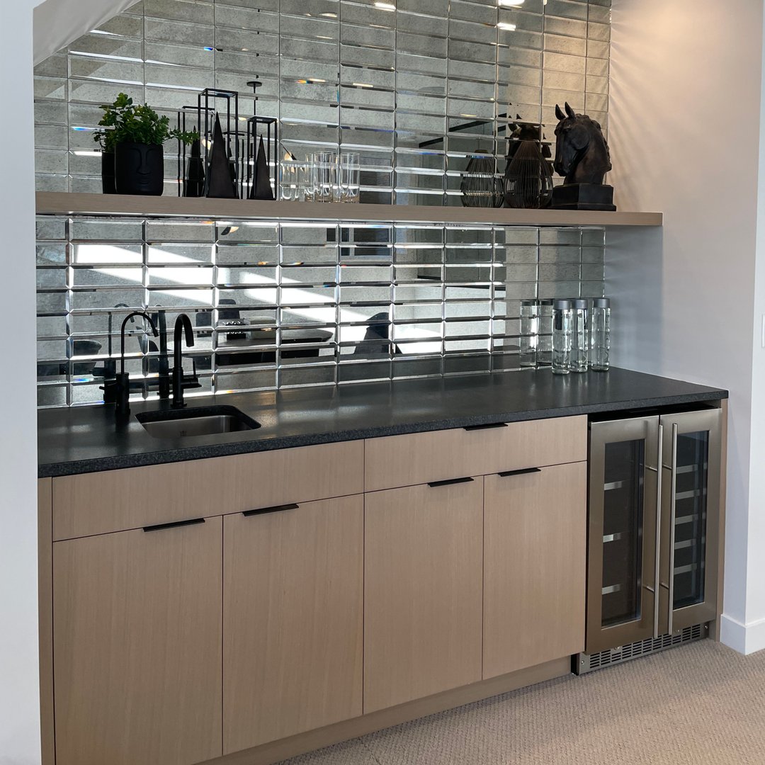 Hello Sparkle Bar- a dazzling focal point in our meticulously staged design.