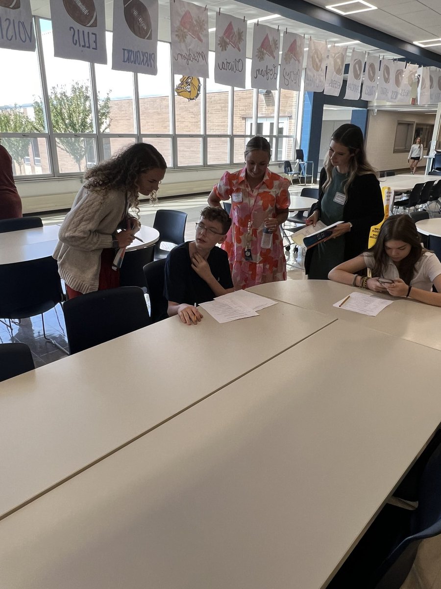 DrJimLloyd's tweet photo. @SchlechtyCenter Our students from @OFMS_BTC acting out the different forms of compliance vs engagement behaviors that students can demonstrate. Just bc they do the work doesn’t mean that it is engaging, inspiring and empowering. In OF, we design with them in mind. https://t.co/hMGqk2bGyu