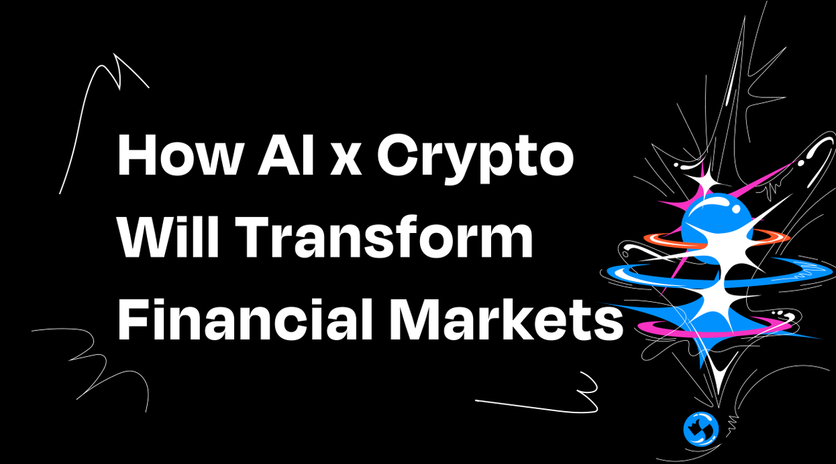 nickemmons's tweet photo. Excited to share a longer piece I've been working on about AI x Crypto and how it will transform financial markets.

[Link to the article itself in the tweets below.] https://t.co/rs18UybgOl