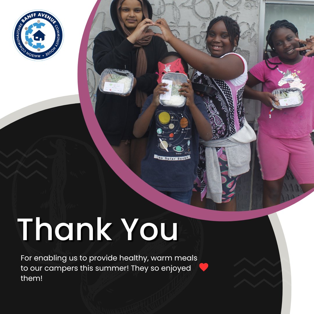 BanffCommunityHouse (@banffcomhouse) on Twitter photo Our campers enjoyed the tasty daily meals distributed at the summer camp!
We would like to salut all who made this possible <a href="/Food4Ottawa/">Food For Thought Ottawa</a> <a href="/OttCommFdn/">Ottawa Community Foundation</a> <a href="/ottawacity/">City of Ottawa</a> @OttawaFoodBank <a href="/613comhouses/">Ottawa Coalition of Community Houses</a> <a href="/OttawaKiwanis/">Ottawa Kiwanis</a> & Nutrition Blocs 👏💫 Our campers enjoyed the tasty daily meals distributed at the summer camp!
We would like to salut all who made this possible <a href="/Food4Ottawa/">Food For Thought Ottawa</a> <a href="/OttCommFdn/">Ottawa Community Foundation</a> <a href="/ottawacity/">City of Ottawa</a> @OttawaFoodBank <a href="/613comhouses/">Ottawa Coalition of Community Houses</a> <a href="/OttawaKiwanis/">Ottawa Kiwanis</a> & Nutrition Blocs 👏💫