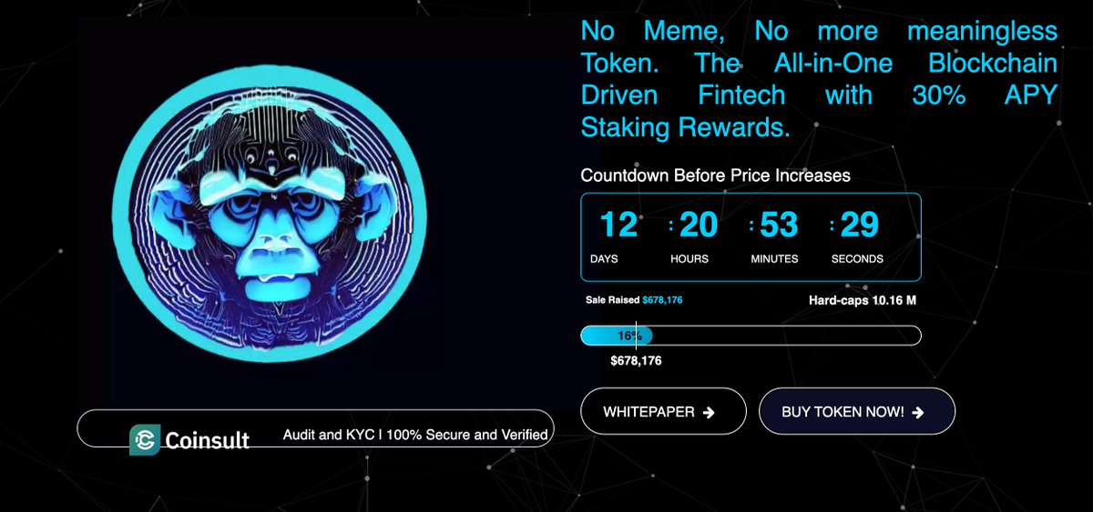 array_monk's tweet image. arraymonk.com
good news total raised 🌐🌐 $678176
sale round 2
amk token price $0.02
purchase now
earn high profit