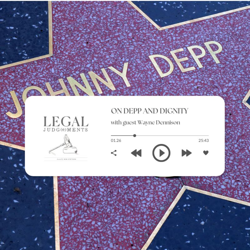 Legal_Judge's tweet photo. Binging the new @Netflix series 'Depp v. Heard'? Dive deeper with our #ThrowbackThursday Legal Judg(e)ments podcast episode. Wayne Dennison reminisces, including that iconic "Willy Wonka" moment. Listen on Spotify, Apple Podcasts, Google Podcasts, and more. 🎙️🎬 #DeppvHeard https://t.co/KRCSyXKYYM