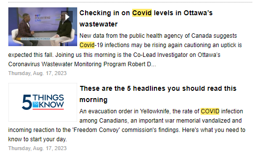 Skeptical_Mike's tweet image. PSYOP: CTV has published 15 pieces on COVID since yesterday.